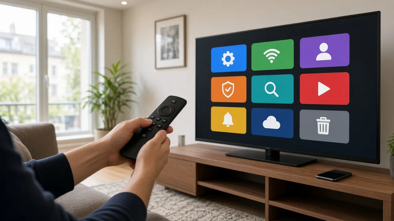 Installation de l’application IPTV Luxembourg sur une Smart TV avec la télécommande